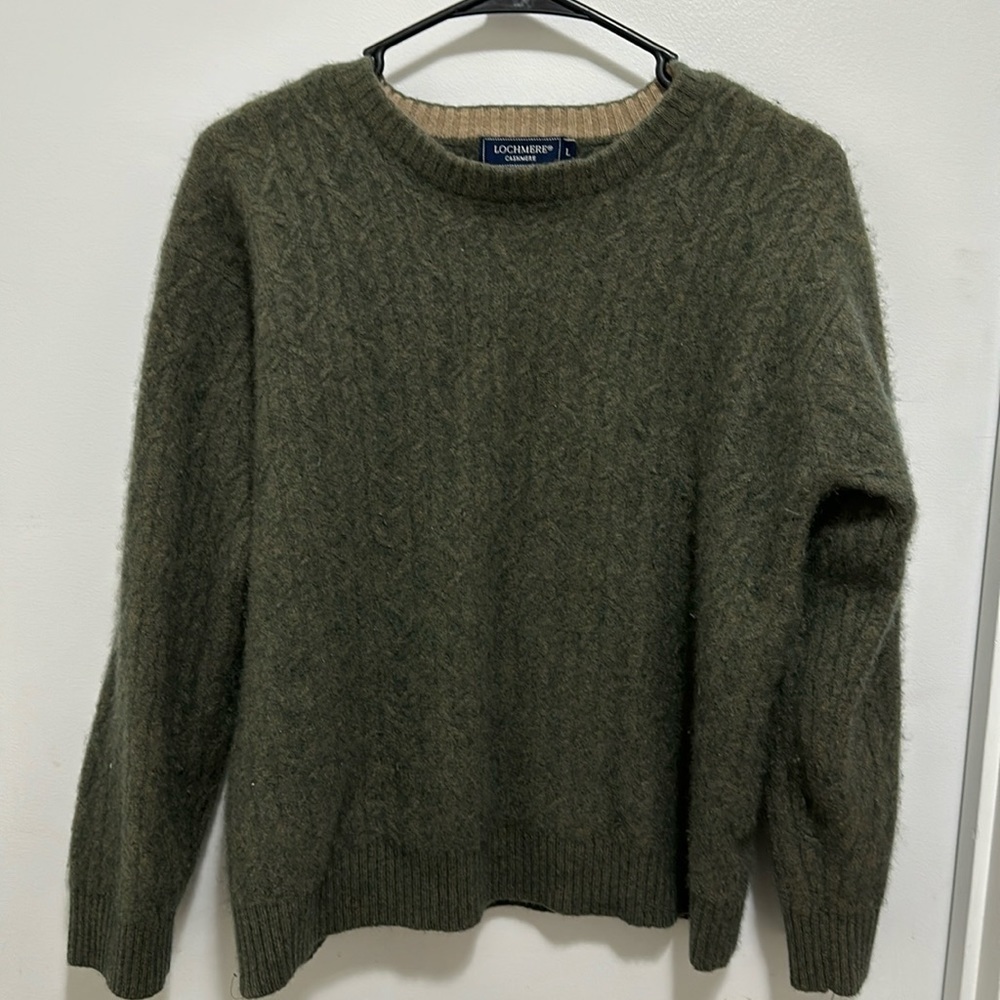 Lochmere 100% Cashmere Heavy Sweater size L